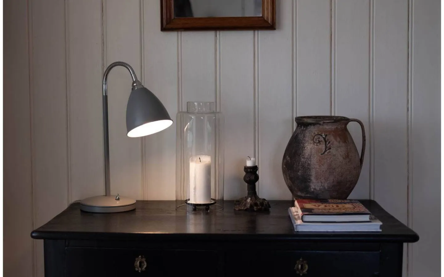 Skrivbordslampor-ArmaturHantverk Smögen Skrivbordslampa 45cm Grå