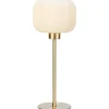 Sovrum|Bordslampor < Markslojd Sober Bordslampa 38cm Vit/Mässing