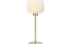 Sovrum|Bordslampor < Markslojd Sober Bordslampa 38cm Vit/Mässing
