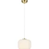 Kök & Matplats|Hall & Trappa-Markslojd Sober Taklampa 25cm Opal/Mässing