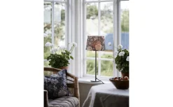 Mönstrade Lampskärmar-PR Home Sofia Lampskärm Ø25cm Dahlia Brun