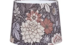 Mönstrade Lampskärmar-PR Home Sofia Lampskärm Ø20cm Dahlia Brun