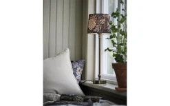 Mönstrade Lampskärmar-PR Home Sofia Lampskärm Ø20cm Dahlia Brun