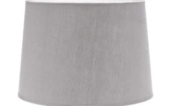 Enfärgade Runda Lampskärmar-PR Home Sofia Lampskärm Ø35cm Lin Grå