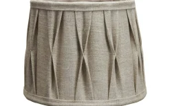 Plisserade Lampskärmar-PR Home Sofia Lampskärm Ø40cm Plissé Stygn Natur