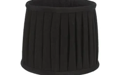 Enfärgade Runda Lampskärmar|Plisserade Lampskärmar-PR Home Sofia Lampskärm Ø25cm Plissé Svart