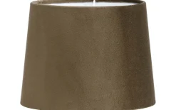 Enfärgade Runda Lampskärmar-PR Home Sofia Lampskärm Ø40cm Sammet Brun