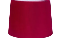Enfärgade Runda Lampskärmar < PR Home Sofia Lampskärm Ø35cm Sammet Klarröd