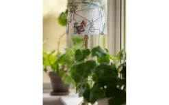 Mönstrade Lampskärmar-PR Home Sofia Lampskärm Kräftfångst Ø20cm Beige