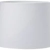 Enfärgade Runda Lampskärmar-PR Home Sofia Lampskärm Lin Ø45cm Vit