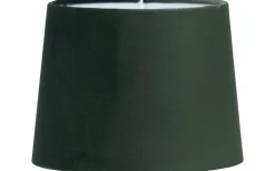 Enfärgade Runda Lampskärmar-PR Home Sofia Lampskärm Sammet Ø40cm Smaragd