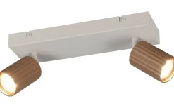 Takspot Med 2 Lampor-Trio Lighting Soka Spotlight 2-delat GU10 kaffe/varmgrå