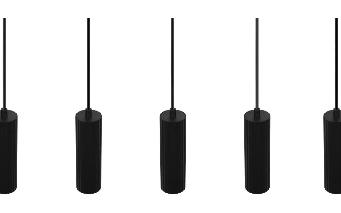 Avlånga Taklampor < Trio Lighting Soka Takpendel 5-delad GU10 mattsvart