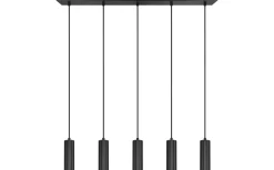 Avlånga Taklampor < Trio Lighting Soka Takpendel 5-delad GU10 mattsvart