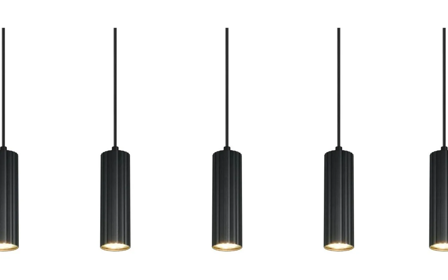 Avlånga Taklampor < Trio Lighting Soka Takpendel 5-delad GU10 mattsvart