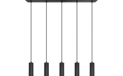 Avlånga Taklampor < Trio Lighting Soka Takpendel 5-delad GU10 mattsvart