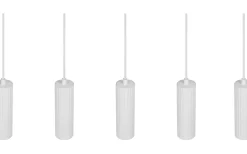 Avlånga Taklampor-Trio Lighting Soka Takpendel 5-delad GU10 matt vit