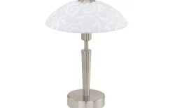 Bordslampor-Eglo Solo Bordslampa 32cm DIM Nickel