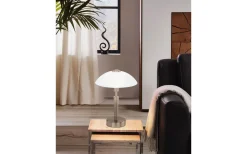 Bordslampor-Eglo Solo Bordslampa 32cm DIM Nickel