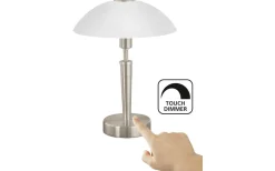 Bordslampor-Eglo Solo Bordslampa 35cm DIM Nickel