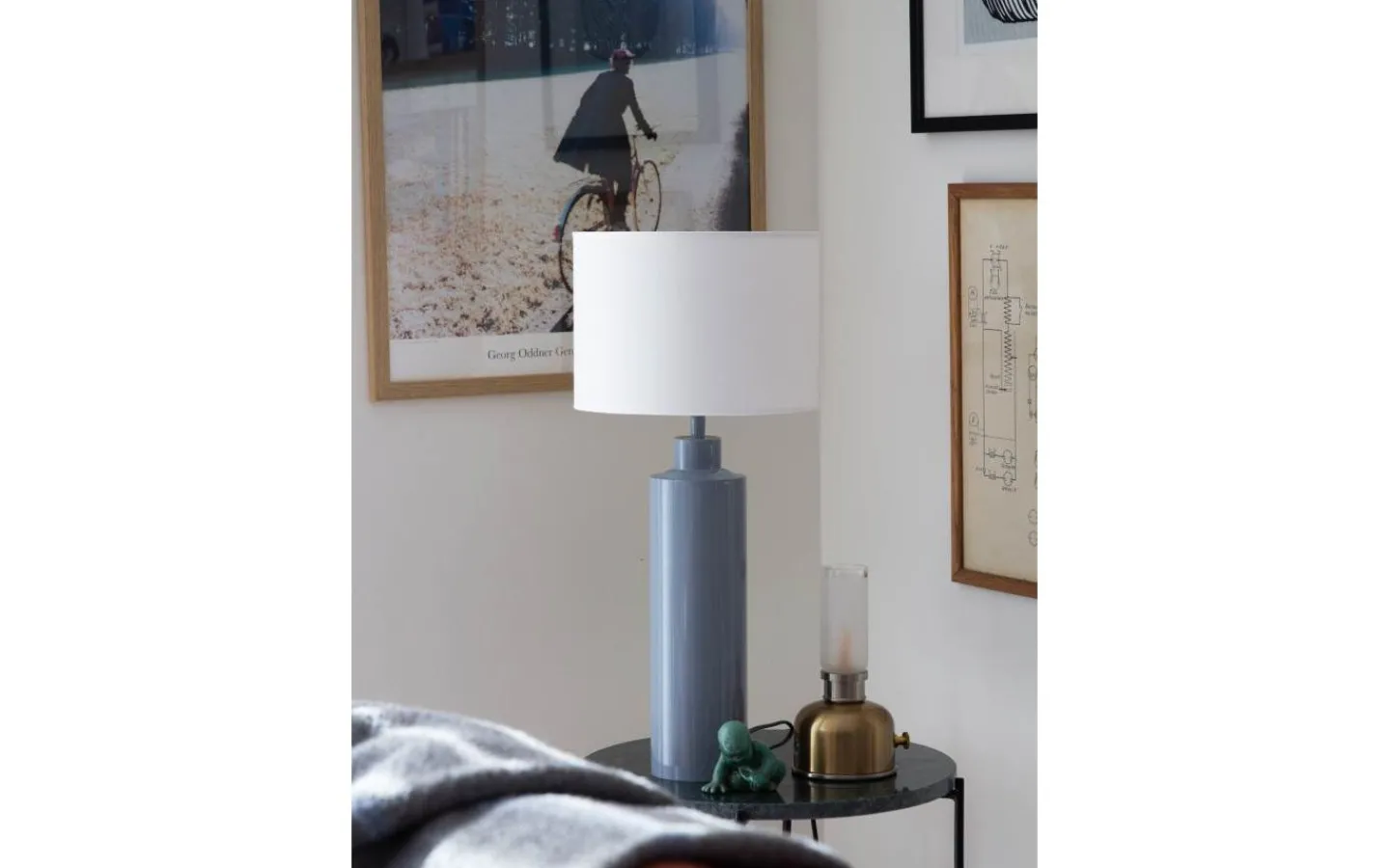 Lampfötter < PR Home Solo Lampfot 44cm Blank Denim