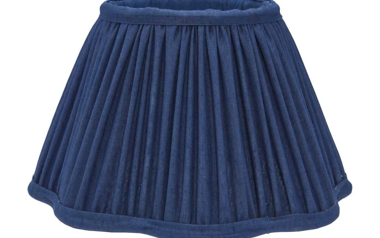Enfärgade Runda Lampskärmar|Plisserade Lampskärmar-PR Home Sonja Lampskärm Ø30cm Midnatt