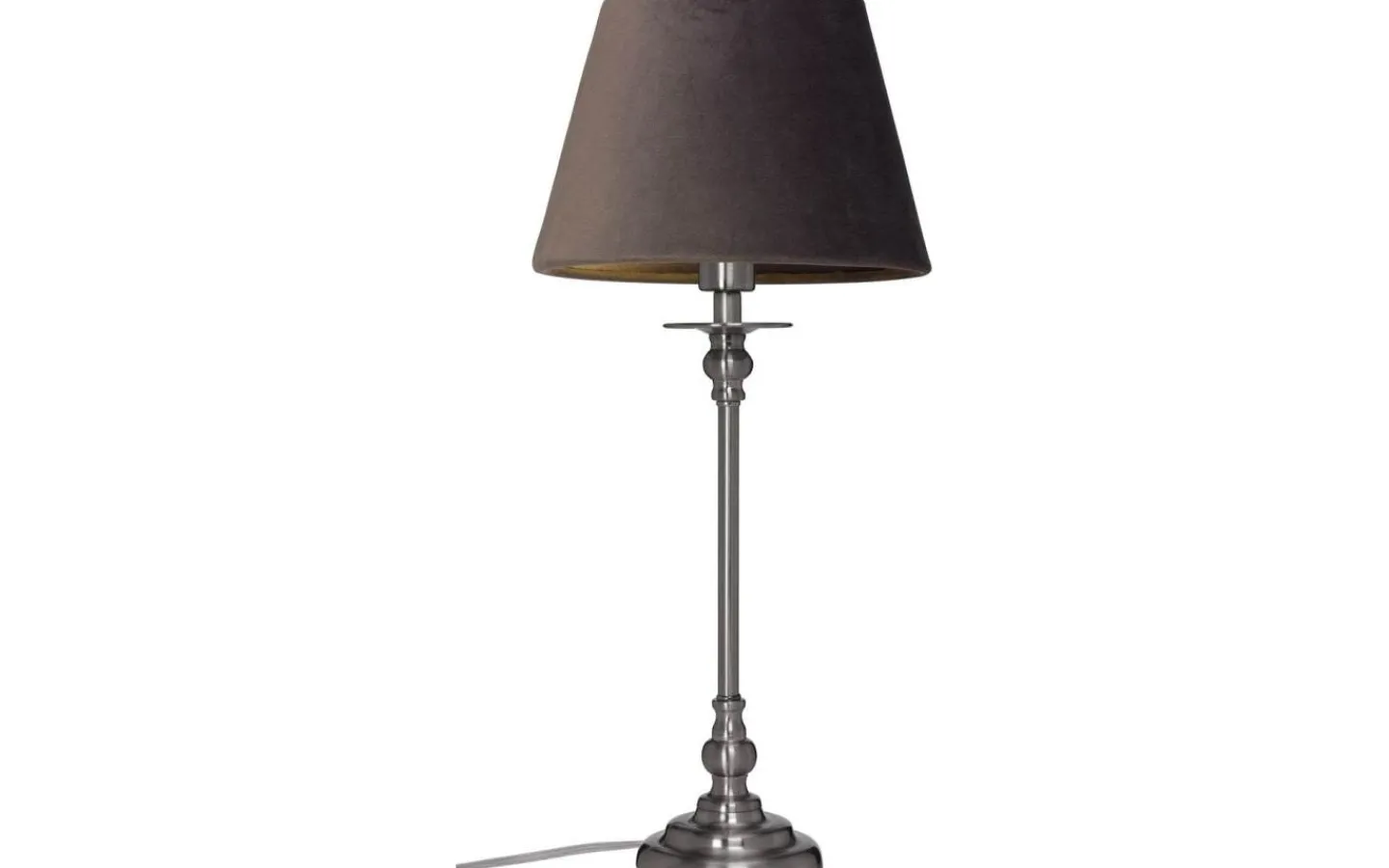 Lampfötter-Cottex Sophie Lampfot 39cm Borstad Krom