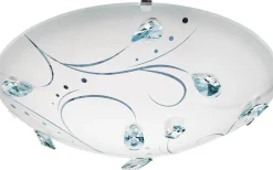 Plafonder-Eglo Sorrenta Plafond 31,5 LED 4000K 16W Vit/Kristall