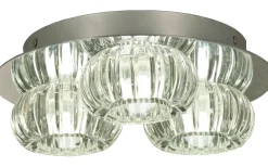 Badrumslampor Tak < Aneta Sorrento Plafond 25cm LED 3x3W 3000K Krom/Klar IP44