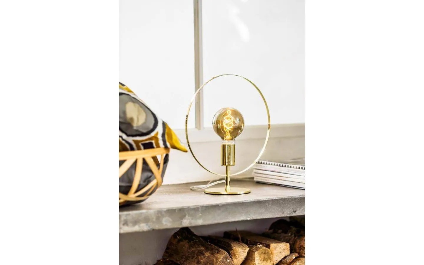 Vardagsrum|Bordslampor-Cottex Spartan Ringo Bordslampa 35cm Guld