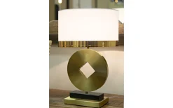 Bordslampor < Mauro Ferretti Spazio Bordslampa Mynt 53cm Vit/Guld