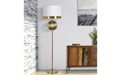 Golvlampor-Mauro Ferretti Spazio Golvlampa Mynt 151cm Vit/Guld