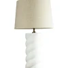 Bordslampor-PR Home Spin Bordslampa 65cm Sofia Florenzo Vit/Beige