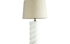 Bordslampor-PR Home Spin Bordslampa 65cm Sofia Florenzo Vit/Beige