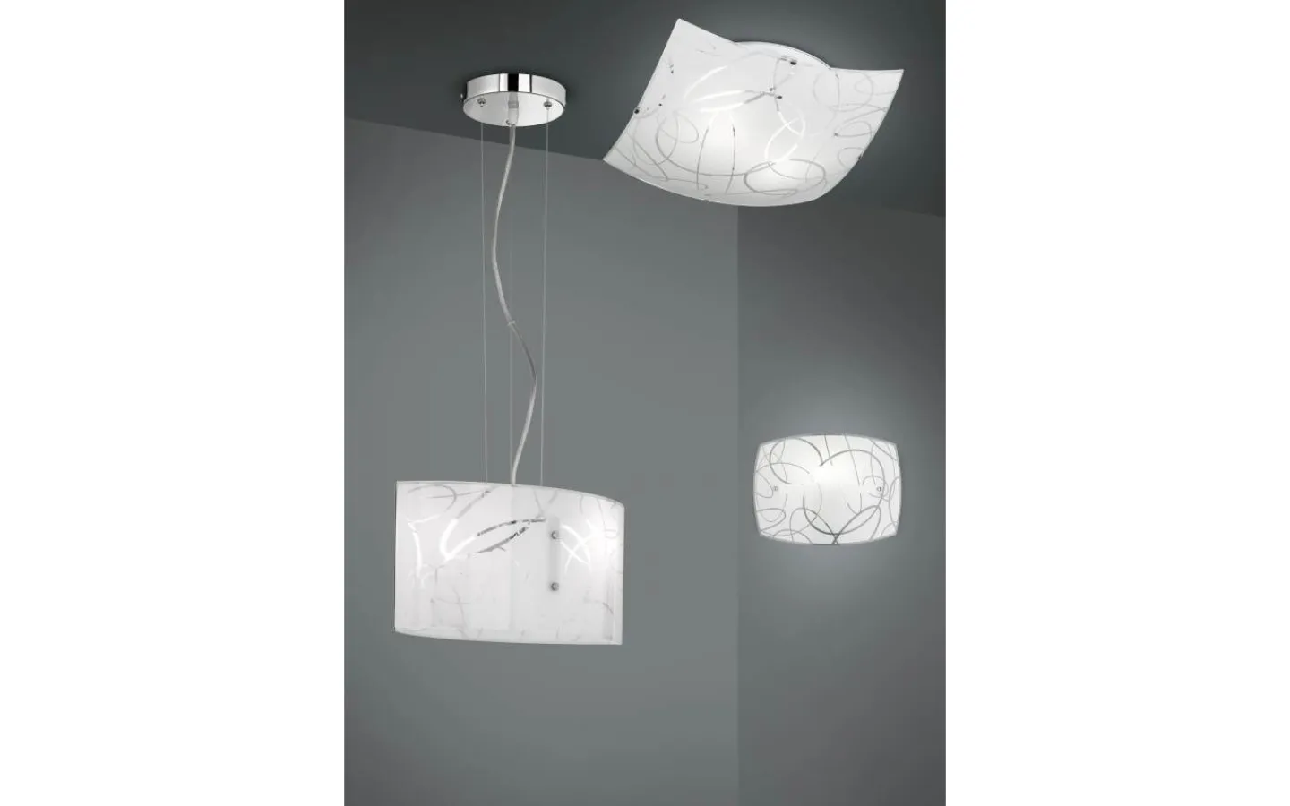 Plafonder < Trio Lighting Spirelli Plafond E27 vit