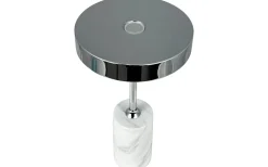 Uppladdningsbara Lampor Inomhus|Bordslampor < Dyberg Larsen Starlight Uppladdningsbar Bordslampa 25cm LED 3000K 2W Krom/Vit Marmor