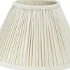 Enfärgade Runda Lampskärmar|Plisserade Lampskärmar-PR Home Stella Lampskärm Ø35cm Ivory