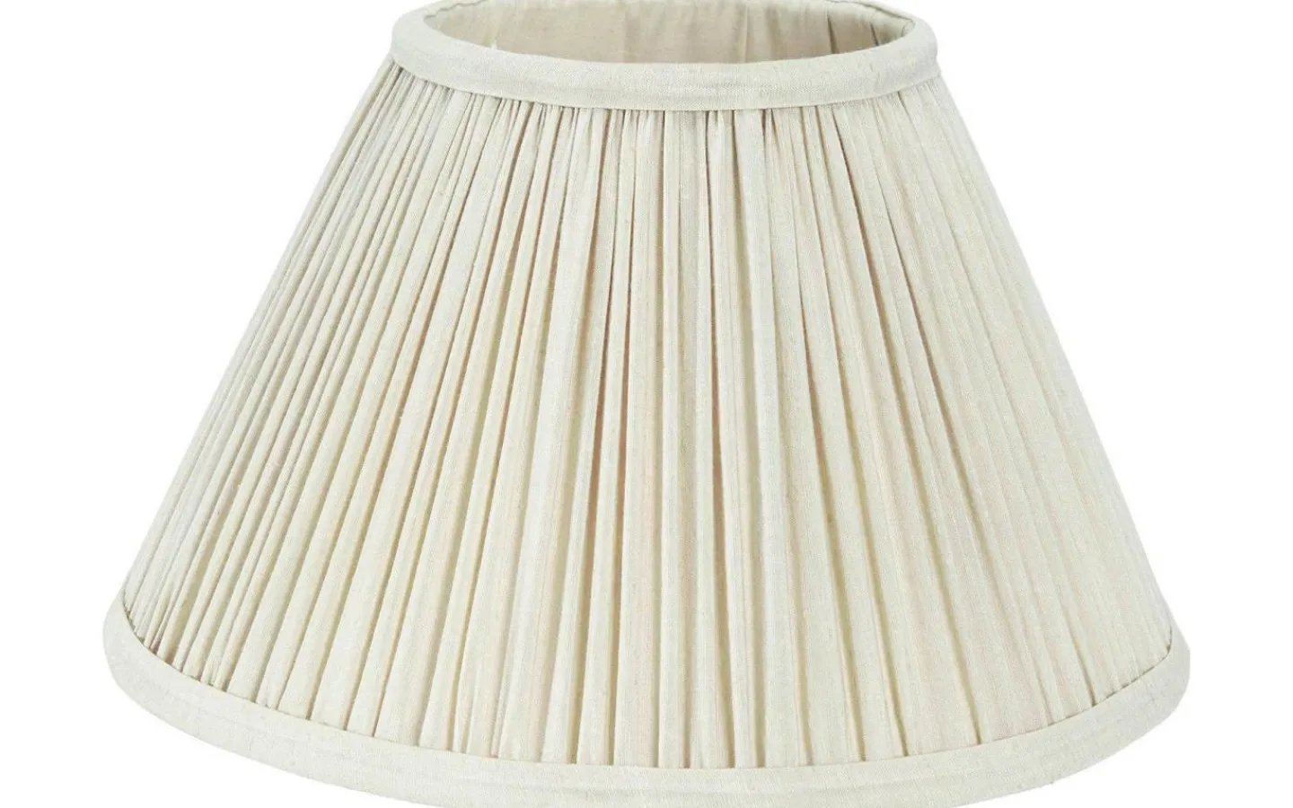 Enfärgade Runda Lampskärmar|Plisserade Lampskärmar-PR Home Stella Lampskärm Ø35cm Ivory