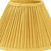 Enfärgade Runda Lampskärmar|Plisserade Lampskärmar < PR Home Stella Lampskärm Ø25cm Senap
