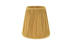 Toppringsskärmar|Plisserade Lampskärmar-PR Home Stella Toppringskärm Ø20cm Senap