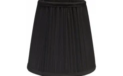 Toppringsskärmar|Plisserade Lampskärmar-PR Home Stella Toppringskärm Ø20cm Svart