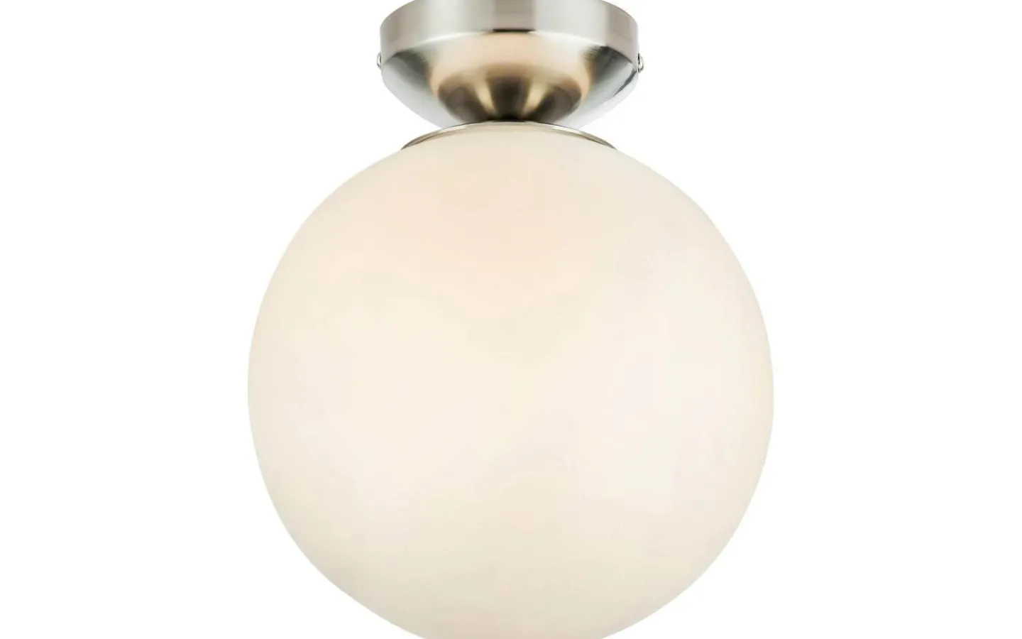 Badrumslampor Tak-Markslojd Stintino Plafond 20cm Vit/Satinnickel IP44