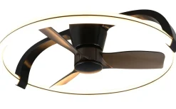 Takfläktar-Reality Stockholm Takfläkt 74cm LED mattsvart