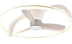 Takfläktar < Reality Stockholm Takfläkt 74cm LED matt vit