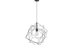 Stora Taklampor Ø50-69 Cm-Eglo Straiton Taklampa 52cm Svart