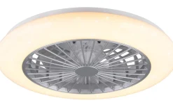 Takfläktar-Reality Stralsund Takfläkt 49cm LED grå stjärnljus