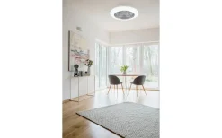 Takfläktar < Reality Stralsund Takfläkt 49cm LED RGBW grå stjärnljus