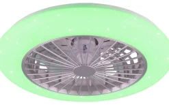 Takfläktar < Reality Stralsund Takfläkt 49cm LED RGBW grå stjärnljus