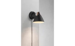 Sovrum|Läslampor-Design for the people Strap 15 Vägglampa Svart