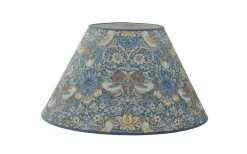 Mönstrade Lampskärmar-Hallbergs Strawberry Thief Lampskärm Ø50cm Teal William Morris